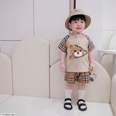 VN0204.06 SET GẤU KẺ CHO BÉ