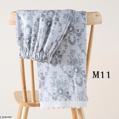 QM6088 QUẦN ỐNG RỘNG HỌA TIẾT PHỐI REN