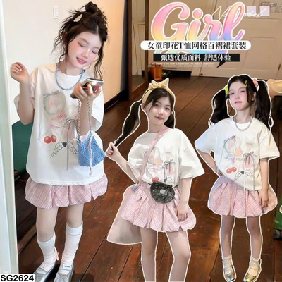 SG2624 SET ÁO + CHÂN VÁY BÉ GÁI STYLE HÀN