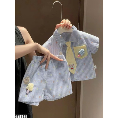 ST7812 SET KẺ KÈM CÀ VẠT CHO BÉ
