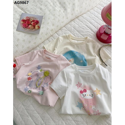 AG9867 BST ÁO THUN DỄ THƯƠNG BÉ GÁI