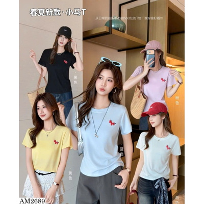 AM2689 ÁO THUN NGẮN TAY CỔ TRÒN NỮ
