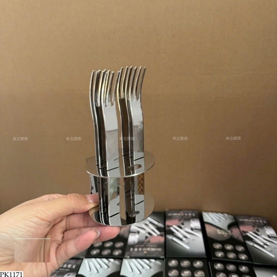 PK1171 BỘ 6 DĨA INOX KÈM GIÁ ĐỰNG