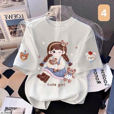 AG9868 ÁO PHÔNG BÉ GÁI 3D SIÊU XINH