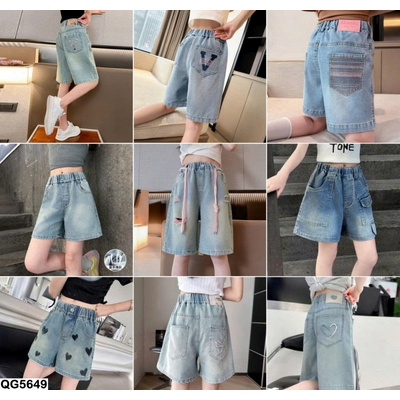 QG5649 QUẦN JEAN LỬNG BÉ GÁI LƯNG THUN