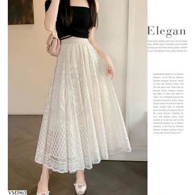 VM3963  CHÂN VÁY REN DÀI PHONG CÁCH THANH LỊCH