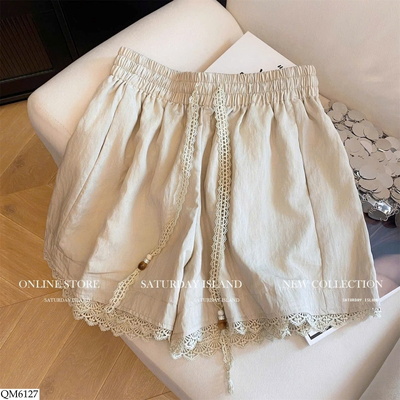 QM6127 QUẦN SHORT VIỀN REN CHO NỮ