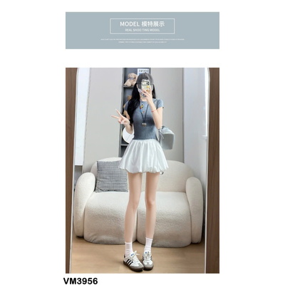 VM3956 CHÂN VÁY DÁNG BÍ PHỒNG LƯNG THUN