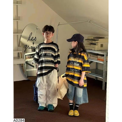 AD284 ÁO KẺ CHỮ COUPLE CHO BÉ