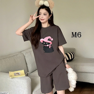 SM4917 BỘ MẶC NHÀ HỌA TIẾT HOẠT HÌNH