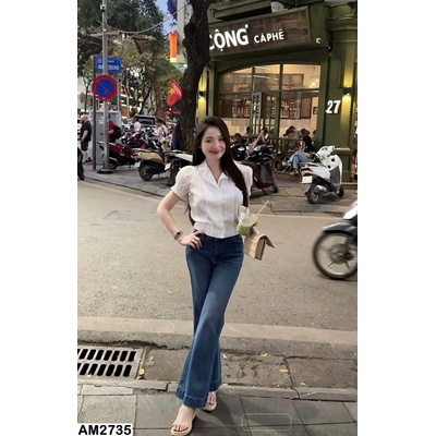 AM2735 ÁO SƠ MI NỮ TAY PHỒNG NHAF W.G.W.E