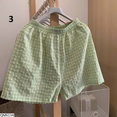 QM6134 QUẦN SHORT KẺ CHO NỮ