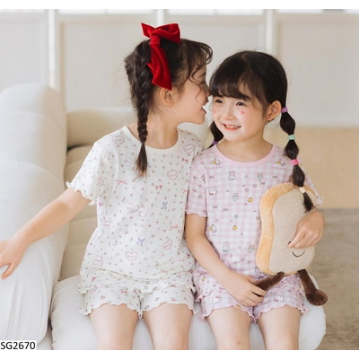 SG2670 BỘ VIỀN BÈO MẶC NHÀ HỌA TIẾT CHO BG
