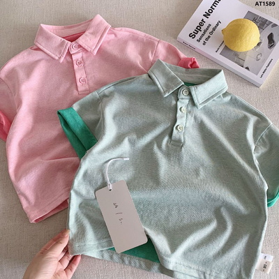 AT1589 ÁO POLO PHỐI 2 LỚP MÀU BÉ TRAI