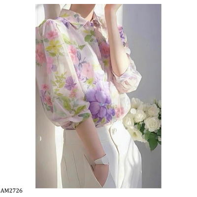 AM2726  ÁO SƠ MI HOA