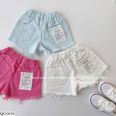 QG5659 QUẦN SHORT CẠP CAO BÉ GÁI