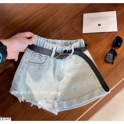 QG5657 QUẦN SHORT ĐÍNH ĐÁ CHO BÉ