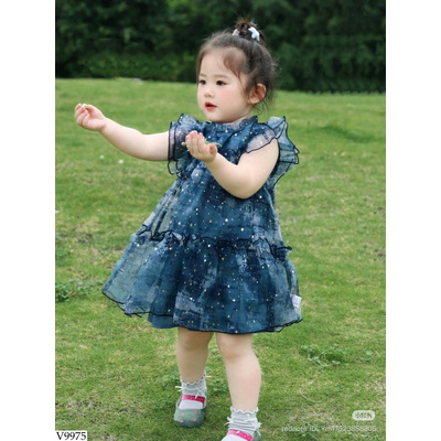 V9975 VÁY VOAN ĐÍNH SEQUIN CHO BÉ