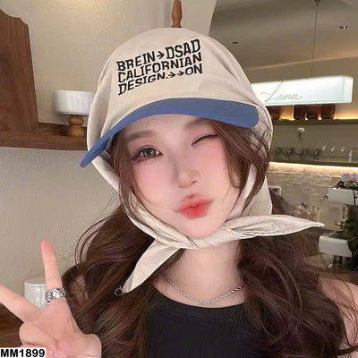 MM1899 MŨ LƯỠI TRAI PHỐI KHĂN