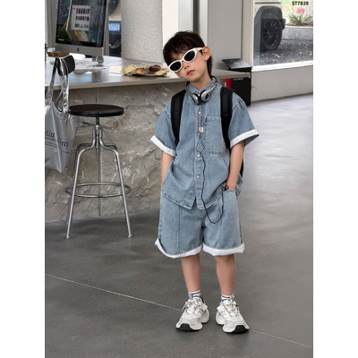 ST7839 SET BỘ DENIM NGẮN TAY Fengyu