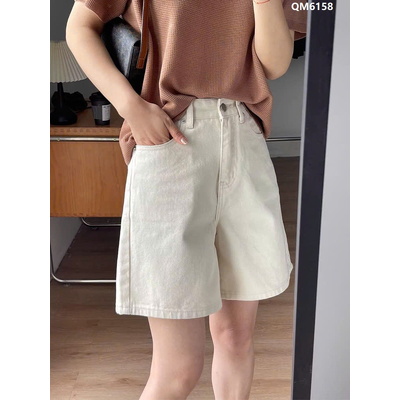 QM6158 QUẦN SHORT JEANS TRƠN NỮ