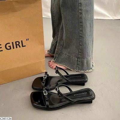 GM1126 DÉP NƠ MŨI VUÔNG CHO NỮ 
