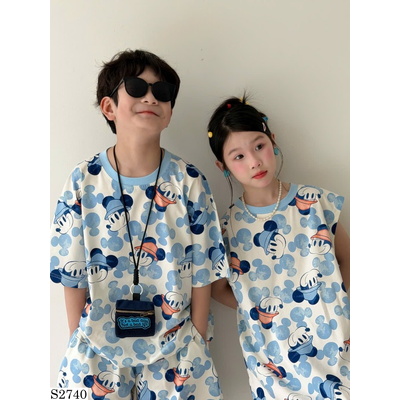 S2740 VÁY SUÔNG VÀ ĐỒ BỘ MICKEY BÉ TRAI BÉ GÁI