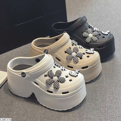 GM1131 SỤC CROCS ĐẾ CAO CHO NỮ