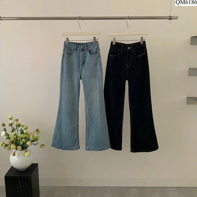 QM6186 QUẦN JEANS ỐNG LOE NỮ