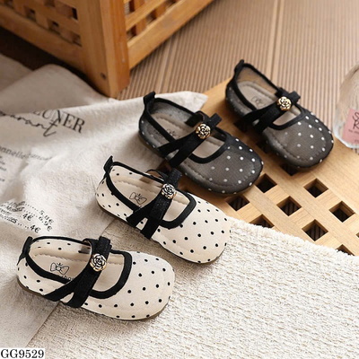 GG9529 GIÀY BÚP BÊ CHẤM BI BÉ GÁI