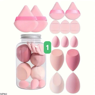 MP861 LỌ BÔNG MÚT TRANG ĐIỂM
