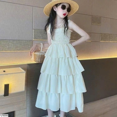 V9999 VÁY 2 DÂY TẦNG CHO BG