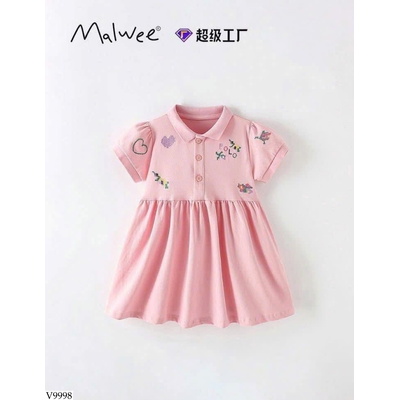 V9998 VÁY POLO BÉ GÁI HÃNG malwee