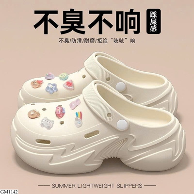 GM1142 DÉP CROCS ĐỘN ĐẾ KÈM CHARM