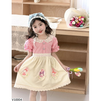 V10004 VÁY KẺ HOẠT HÌNH CHO BG