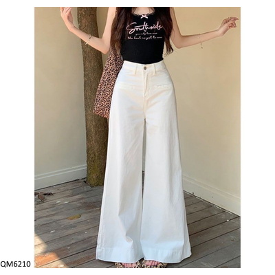 QM6210 QUẦN JEANS ỐNG LOE LƯNG CAO