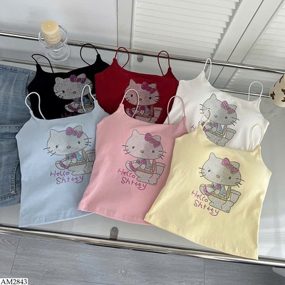 AM2843 ÁO 2 DÂY ĐÍNH HÌNH KITTY