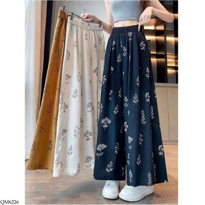 QM6226 QUẦN SUÔNG HỌA TIẾT CHO NỮ