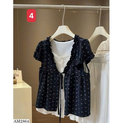 AM2864 ÁO BABYDOLL HOA NHÍ BÈO NGỰC ANNA