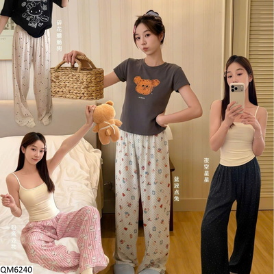 QM6240 QUẦN MẶC NHÀ HỌA TIẾT CHO NỮ HELLO VAVA