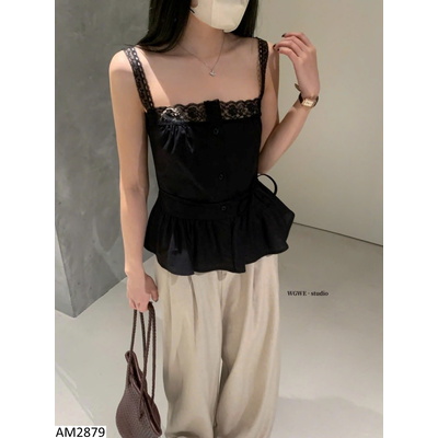 AM2879 ÁO 2 DÂY PHỐI REN W.G.W.E