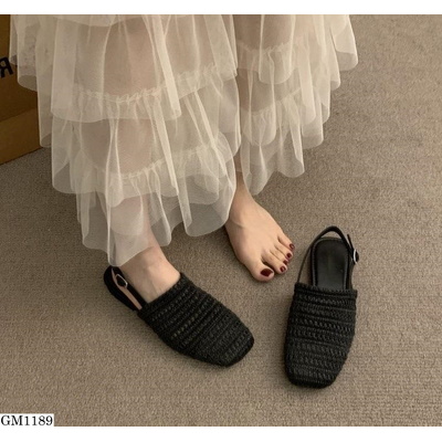 GM1189 DÉP SANDAL NỮ MŨI VUÔNG THỜI TRANG