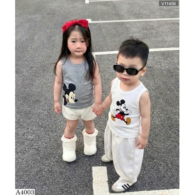 A4003 ÁO SÁT NÁCH TRẺ EM IN HÌNH CHUỘT MICKEY DỄ THƯƠNG