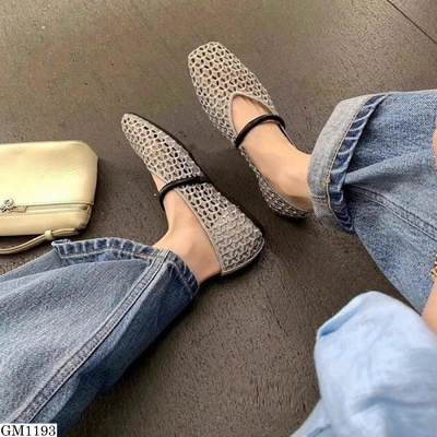 GM1193 GIÀY BÚP BÊ NỮ LƯỚI MŨI TRÒN THỜI TRANG
