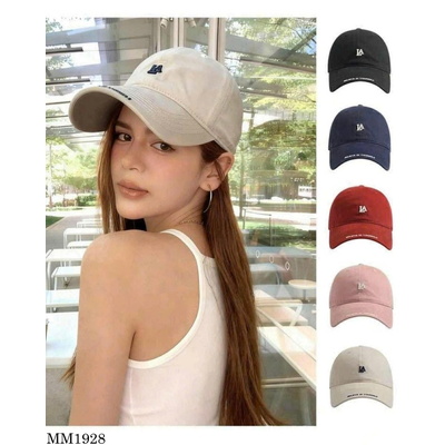 MM1928 MŨ LƯỠI TRAI NỮ THÊU CHỮ LA PHONG CÁCH HÀN