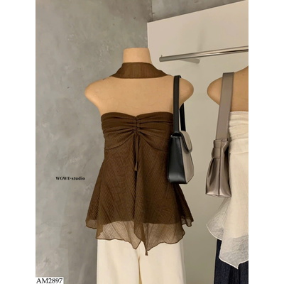 AM2897 ÁO KHÔNG DÂY CỔ YẾM CHO NỮ W.G.W.E
