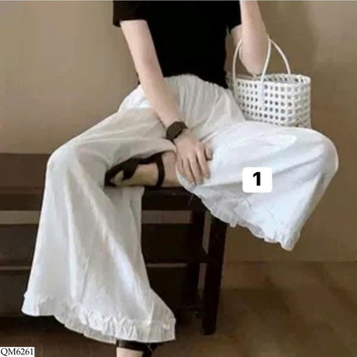 QM6261 QUẦN ỐNG RỘNG VIỀN BÈO