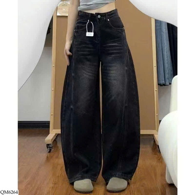 QM6264 QUẦN JEAN ỐNG RỘNG CHO NỮ