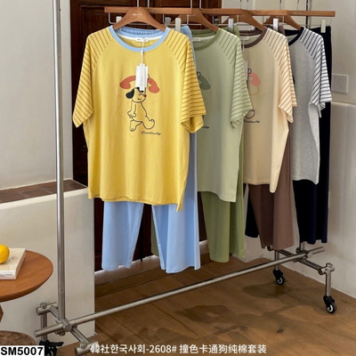 SM5007 SET BỘ NGỦ DÀI TAY MẶC NHÀ CHO NỮ