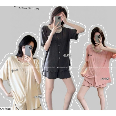 SM5001 BỘ MẶC NHÀ VIỀN BÈO CHO NỮ
